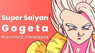 Super Saiyan Gogeta - Animation - Procreate Timelapse - Maximilian Bieber