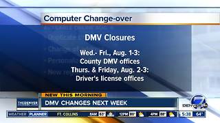 DMV changes next week