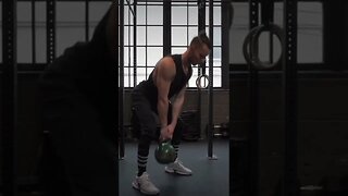 Deadlift Exercise with a Kettlebell