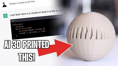 AI Can 3D Print!