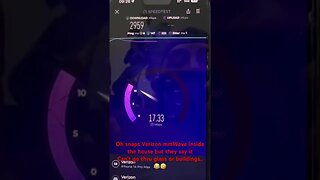 Verizon mmWave working inside the house no issues #verizon #verizon5g #lasvegas