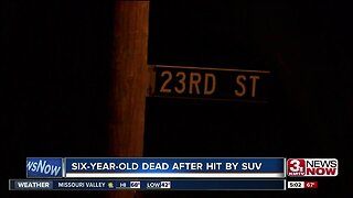 Six-year-old Bellevue girl is dead after being hit by an SUV Sunday night