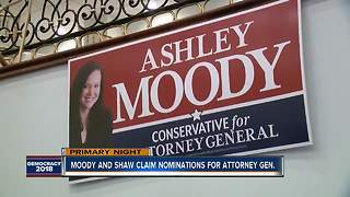 Ashley Moody, Sean Shaw pull away with nominations for Florida Attorney General