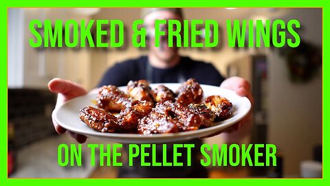 Smoked & Fried Honey Siracha Chicken Wings | Sweet, Spicy, Crispy, and Smokey!