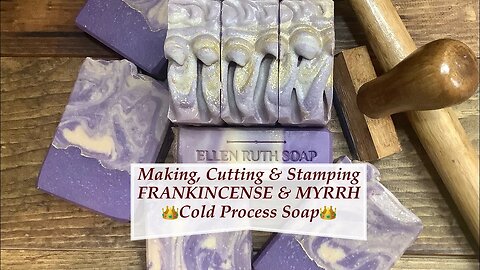 Making 👑FRANKINCENSE & MYRRH 👑CP Soap + How to Bevel & Clean up Bars | Ellen Ruth Soap