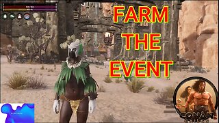Conan Exiles Farming the event at summing place for archers Busty Boobs #Boosteroid #conanexiles