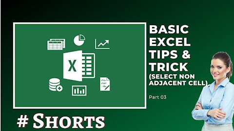 Basic Excel Tips Trick (Select Non Adjacent Cell) Part 3 #Excel #Learn