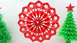 How to Make Paper Snowflake Step by Step 🎄 DIY 3D Christmas Crafts | Easy Paper Crafts