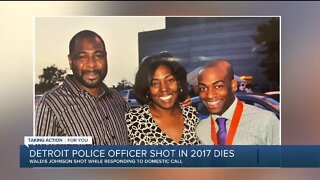 Detroit police officer shot in 2017 dies