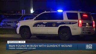 Police investigating after man found shot near 19th Ave and Glendale