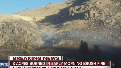 3 acres burned in early morning brush fire