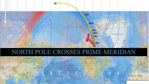 New NOAA Data, North Pole is Flipping Out, Crosses Prime Meridian, Latest