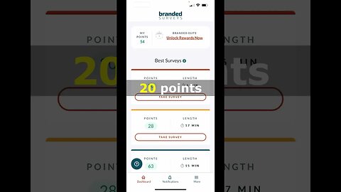 How much I made on Branded Surveys? #shorts #surveyapp #makingmoney #investing