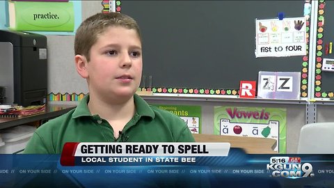 Southern Arizona student prepares for state spelling bee