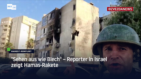 "Sehen aus wie Blech" – Reporter in Israel zeigt Hamas-Rakete