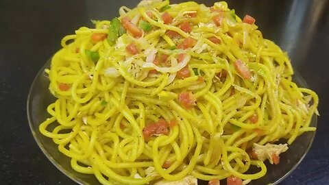[Subs] Spaghettis Recipe | Tasty Vegetable Chicken Spaghetti | Homemade Spaghettis Recipe