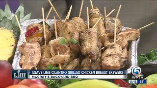 McCray's BBQ recipe for agave lime cilantro grilled chicken