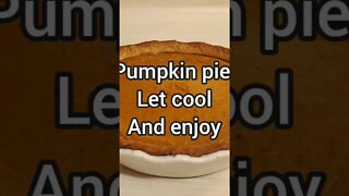 Pumpkin Pie, full video on my channel