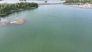 Drone video of Summer Sea view in 4K from Koivusaari Helsinki Finland Part 2