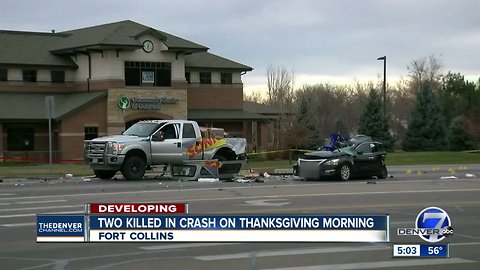Two dead in Fort Collins crash involving suspicious vehicle that fled police
