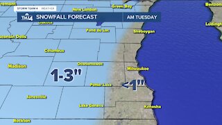 Snow in the morning will shift to rain by afternoon