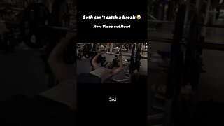 Seth can’t catch a break 😭 #gymvlog #comedy #shorts