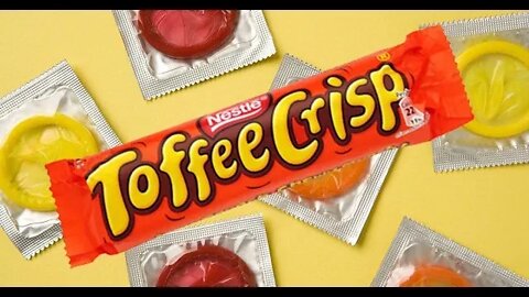 just when you open a fresh toffee crisp