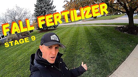 LAWN FERTILIZING PROGRAM STAGE 9 - Final Fall Fertilizer Application Of The Season. WINTERIZER?