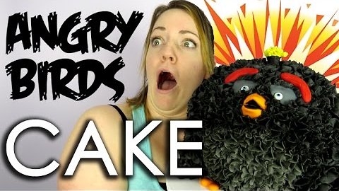 Angry Birds Movie cake Black Bomb Bird - How to with the Icing Artist