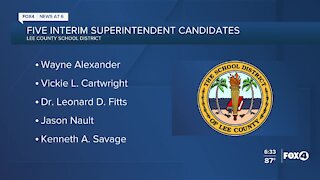 Interim Superintendent candidates narrowed to five