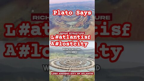 Plato Says The Lost City of Atlantis#lostcityofatlantis#atlantis City#shortsfeed