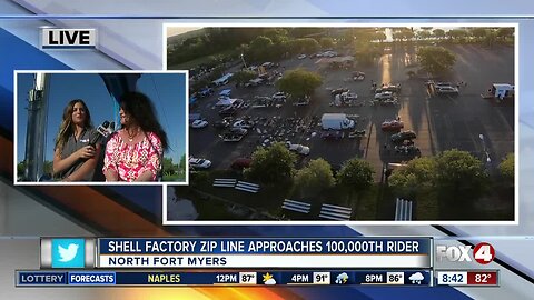 Shell Factory Zip line approaches 100,000th rider