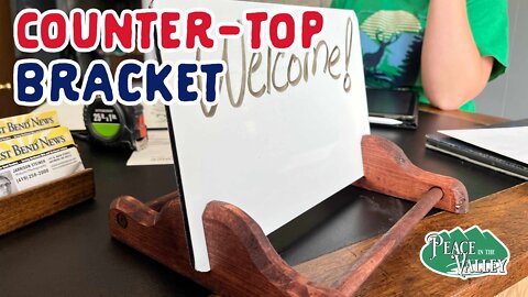 Need a Counter-Top Display Bracket? Here’s how to make one! - E99
