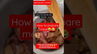 how to prepare meat