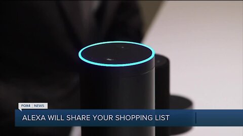 Alexa will share your shopping list
