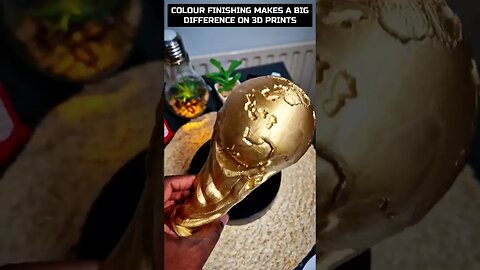 2022 World Cup Finals Trophy 3D Printed #worldcup #fifaworldcup #worldcupfinals #worldcup2022