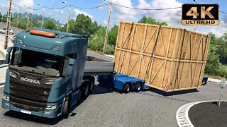 Scania R730 NextGen V8 transporting BIG BOX | Euro Truck Simulator 2 Gameplay "4K"
