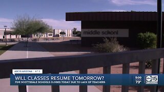 Why Scottsdale Unified closed 5 schools Monday. Will they reopen Tuesday?