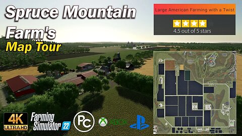 Spruce Mountain Farm's | Map Review | Farming Simulator 22