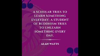 Sunday Motivation || Learn Something New Everyday || Alan Watts!