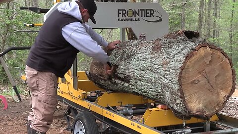 Frontier OS23 Sawmill Tames a Tough Butternut Hickory | Must-See Results!