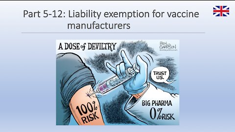 Part 5-12: Exemption from liability for vaccine manufactureres
