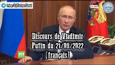 Discours de Vladimir Putin du 21/09/2022 (français)