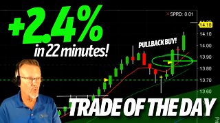 TRADE OF THE DAY - 2.4% on BOX in 22 mins! - Day Trading