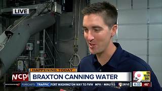 Braxton Brewing Company canning drinking water for Hurricane Harvey survivors in Houston on Thursday