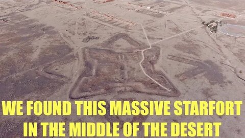 Massive Star Fort in the Middle of a Desert On Scene