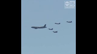 Air Force jets fly over Valley to salute frontline workers