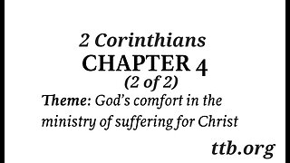 2 Corinthians Chapter 4 (Bible Study) (2 of 2)