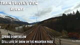 4K CAB VIEW: Voss - Myrdal - Ål on the Bergen line, Norway in mid May