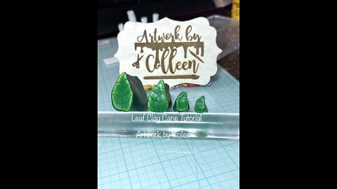 Leaf polymer clay cane tutorial